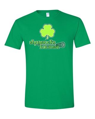 Shamrocks Soft Style Cotton Green T-shirt  -  Order due by Friday, March 24, 2023